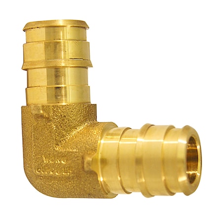Apollo Apollo PEX-A 1/2 in. Expansion PEX in to X 1/2 in. D Barb Brass 90 Degree Elbow EPXE1212